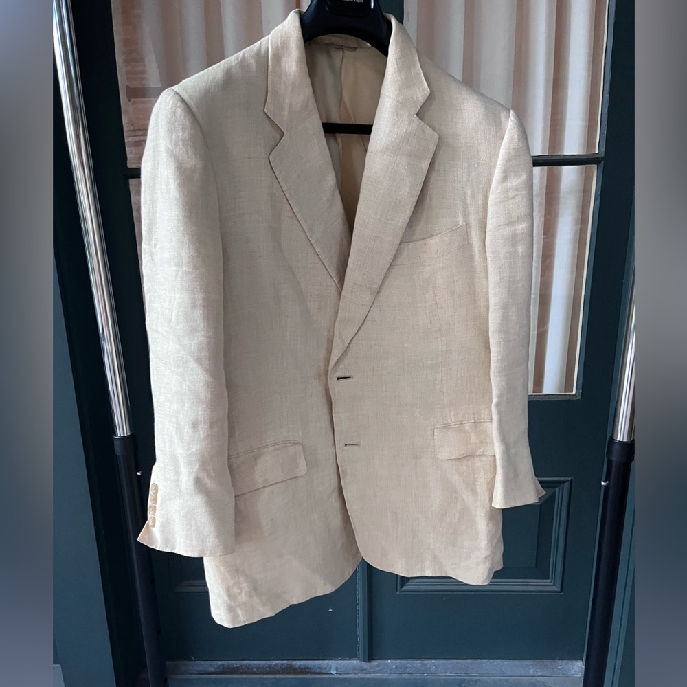 Tailored tan dress coat